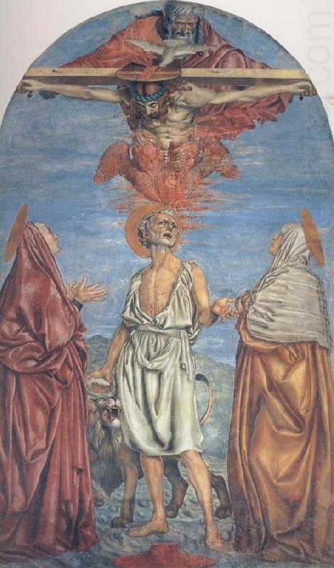 The Trininty with Saints, Andrea del Castagno